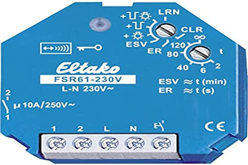 Eltako Funkaktor Stromstoß- Schaltrelais 230V. 1 Schließer FSR61-230V