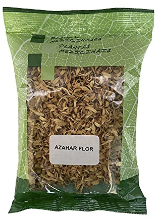 PLAMECA - Bolsa Azahar Flor Extra, Hierba Natural, para Infusión, Numerosos Beneficios, Favorece la Digestión, Antiinflamatoria, Ansiolítica, Equilibra el Colesterol, Vitamina C, Rica en Potasio y Hierro - 50 gr