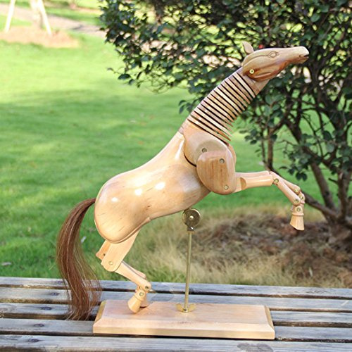 Primo modello di legno di cavallo Manichino animale Disegno Sketch Figura Artista Statua articolata