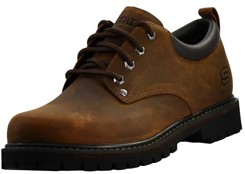 Skechers Tom Cats, Scarpe stringate basse oxford Uomo, Marrone Brown Cdb Brown, 45 EU