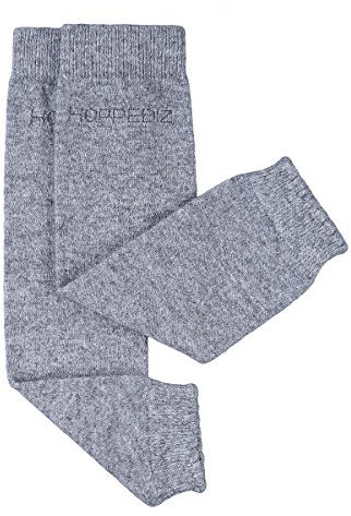 Hoppediz Babystulpen aus Kashmir / Merinowolle, Baby Leg Warmers, Einheitsgröße, grau melange