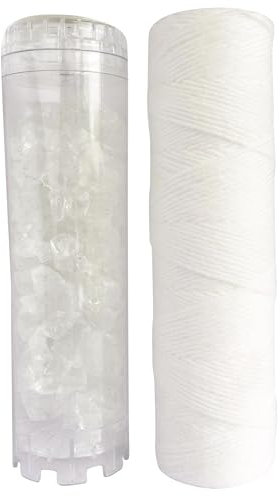 AQUAWATER - 105008 - Standard Kit - Lote 1 filtro de la herida 20 micras y 1 Calc para filtrar las impurezas contenidas en el agua de la taza Para el tamaño estándar de 10 