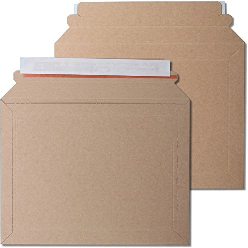 50 x hybriX Premium Verpackung/Versandtaschen - Frustfreie Versandtasche aus Pappkarton - DIN A5-23,5 x 18 cm