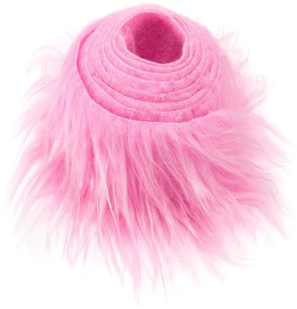 5cmx150cm Flauschige Kunstpelzband Kunstfell Band Fellstoff,Furry Faux Pelz Stoff Dekoband Zierband Plüsch Trim Plüschstoff Plüschband Borten Bänder zum Nähen Nähen Kleidung Weihnachtsdeko,Rosa