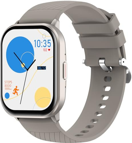 Smartwatch Damen Herren mit telefonfunktion 2.01 Zoll Fitness Tracker Schrittzähler Pulsuhr Schlafanalyse Herzfrequenz Blutdruck IP68 Wasserdicht Touchscreen Armbanduhr für Android iOS