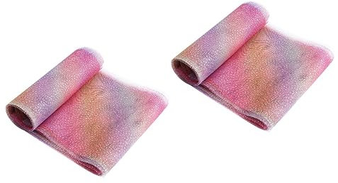 Operitacx 2rollen Gradient Mesh Ribbon Band Für Haarschmuck Schleifenband Für Kreative Bastelprojekte Für Dekoration Und Zartem