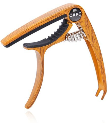 Gitarre Kapodaster Guitar Capo Guitar Capo E-Gitarre, Ukulele, Holzfarbe