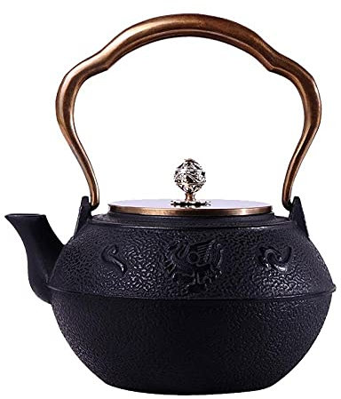 DOLPTBEZM Pot en Fonte pour Salle de Travail, Pot en Fonte, décapage dans Le sud du Japon, Pot en Fonte, théière, Service à thé - Voir Tableau