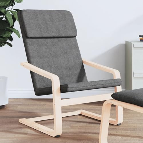 ShGaxin Relaxsessel Dunkelgrau Stoff, Fernsehsessel, Kinosessel, Lesesessel, Tv Sessel, Ohrensessel, Armsessel, Seselstuhl Wohnzimmer - 351052