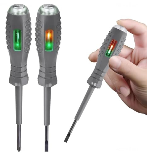 2-in-1 Spannungsprüfer Sets High Torque Strong Magnetic Screwdriver Electricity Detector, Schraubendreher Fasenprüfer, berührungsloser Stromprüfer, Phasenprüfer Elektro-Zubehör 2PCS