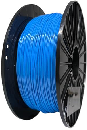 Finnotech F3D Premium TPU Filament 1.75 mm, Flexibles 3D-Drucker Filament, Maßgenauigkeit +/- 0.03mm, 1 kg Spule, Exzellente Haftung, Für exakte 3D Drucke, Blau