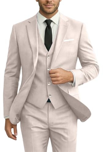 Ensemble 3 pièces pour Homme, ajusté, Costume de Mariage, Parrain de Mariage, Costume de Remise de diplôme, Smoking, Affaires, Formel, décontracté, Costume de marié, Veste, Pantalon