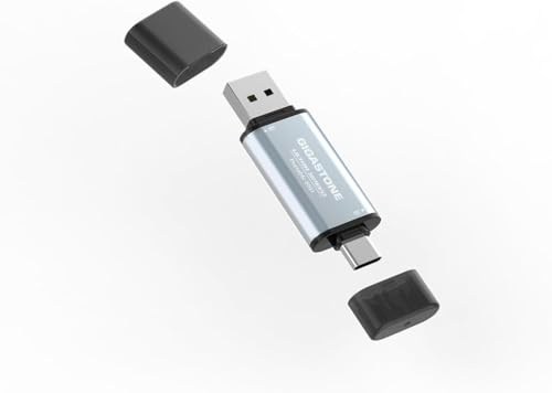 Gigastone SSD esterno 1TB USB-A+C fino a 500MB/s per PS5 iPhone16 4K 60fps ProRes USB3.2 Gen2 Portable Backup HDD per MacBook iPad Playstation Xbox Duo Go