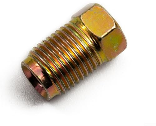 Lot de 20 raccords de conduite de frein pour écrous de tuyau de frein en cuivre 3/16 avec revêtement en zinc