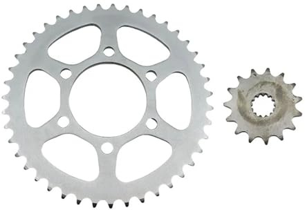 ZHAUPMCB Pignone Motore Anteriore Adatto per Kawasaki Z800 525 Pignoni per Catena 43T/15T 2013-2022 Pignone per Ruota dentata Anteriore e Posteriore Catena della Corona Anteriore