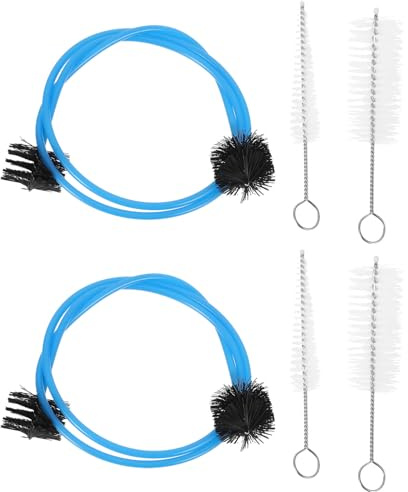 CORHAD 2er-Set Instrumentenreinigungsbürsten – Doppelseitige, flexible Nylon-Reinigungsbürste in Schlangenform für Blechblasinstrumente – Pflege- und Wartungswerkzeuge für Trompete und Waldhorn