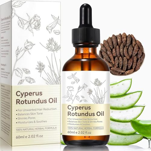 Cyperus Rotundus Oil for Hair Removal, 60ml | Natural Daily Body Care Oil, Hydrating & Smoothing Essence for Body Skin, Gentle Formula for All Skin Types for Women & Man
