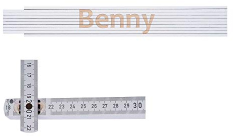 Zollstock mit Namen Benny