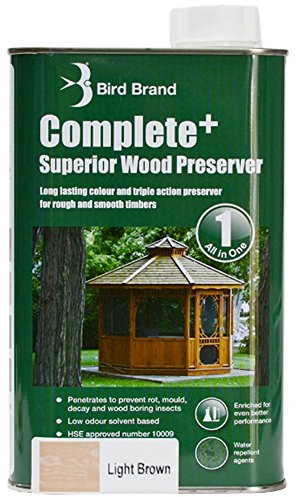 Bird Brand Complete+ Superior Wood Preserver Light Brown - 5 Litre