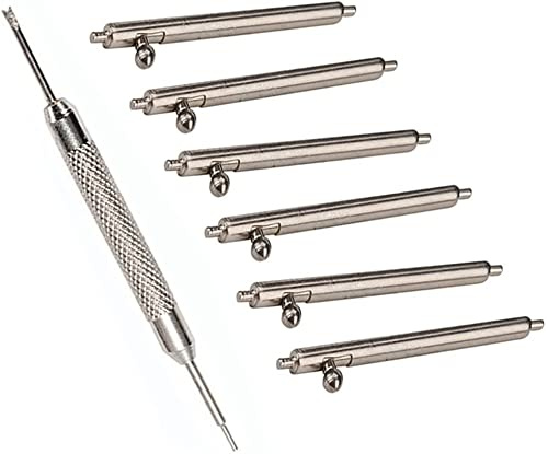 OTOPO Quick Release Federstege Ersatz Stifte 18mm 20mm 22mm Breite Rostfreier Stahl Uhr Stifte 6PCS Durchmesser 1.5mm + Werkzeug entfernen für Uhrenarmband by 18mm