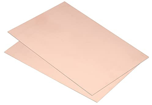 PATIKIL 2Pack FR4 Doppelseite Kupferplattiert PCB Laminat Leiterplatte 150x100x0.8mm