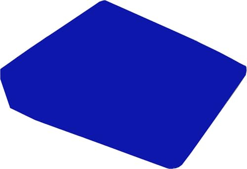 S W 11 Degree Seat Wedge With High Density Memory Foam Cushion, Wedge Cushion For Lumbar Support, Cars and Office Chairs for Back Pain, Posture Correction - 36 x 32 x 7 cm (Royal Blue)
