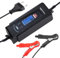 Amazon Basics Akkuladegerät, EU-Stecker, Ausgang: 2A/4A , 6 V/12 V DC, Schwarz