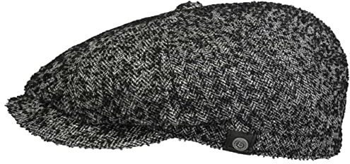 Bugatti Torsten Flatcap Ballonmütze Schirmmütze (55 cm - schwarz-weiß)