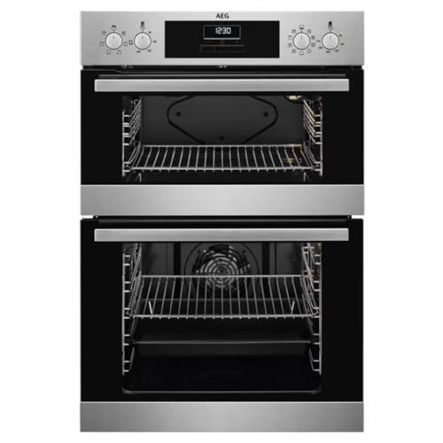 AEG DEX33111EM Double Oven Clean Enamel - Black