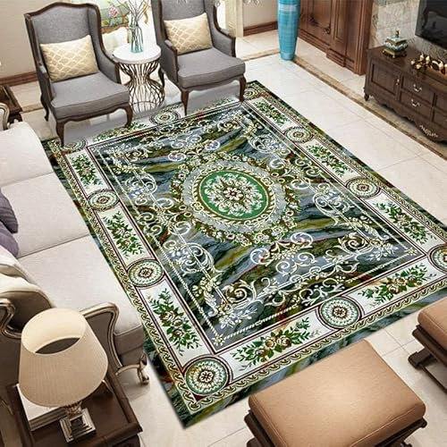 Teppich Blaue Blume Flauschig Kurzflor,Mikrofaser Super Weich,Anti-Rutsch,Waschbar,Teppich Webteppich Für Wohnzimmer,Flur,Schlafzimmer Teppichläufer 120X160Cm