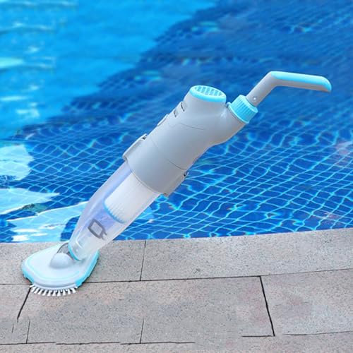 Swimming Pool Suction Machine 2000 Mah Underwater Vacuum Cleaner Suitable for Landscape Pool Baby Bathing Pool Fish Pond,3Mtelescopicrod