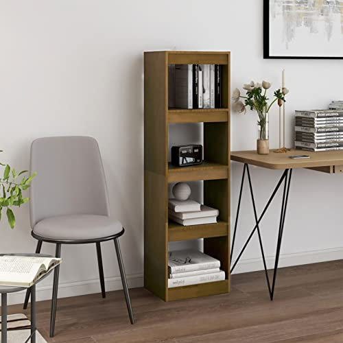 Buzaza Bücherregal Raumteiler 40x30x135,5 cm BüCherregal Raumteiler Regal BüCherschrank Bookshelf Buchregal Massivholz Kiefer