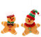 MIFKLMV Adornos Colgantes Hombre de Jengibre, Set de 2 Adornos Navideños, Adornos para el Árbol de Navidad Hombre de Jengibre, Adornos Colgantes Hombre de Jengibre, Adornos Colgantes Decorativos