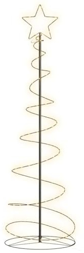 vidaXL LED Weihnachtsbaum 120 LEDs Warmweiß 180 cm
