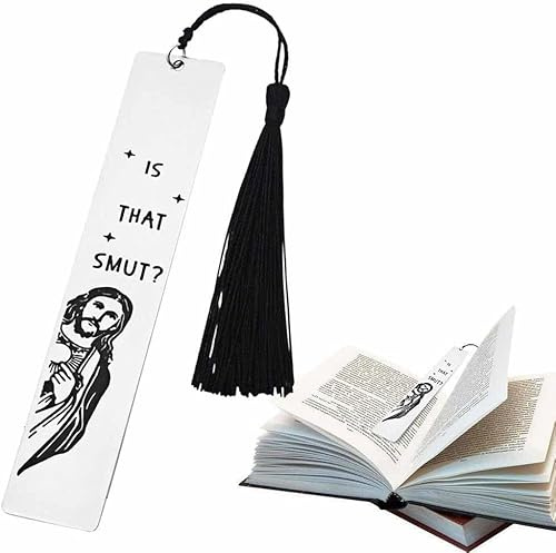 Lustige Lesezeichen für Damen und Herren, Buchliebhaber, witziges Geschenk für Freundinnen, Weihnachts- und Geburtstagsgeschenke, ideal für Buchclubs und christliche Leser (#01 is that smut)