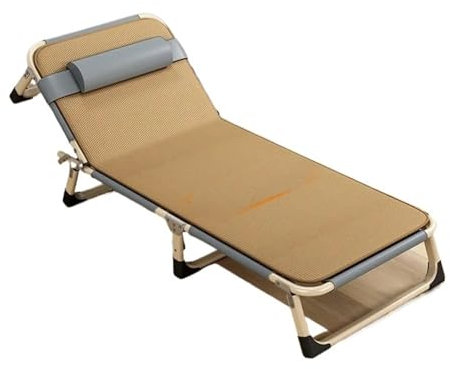 TXLEAPEY Lettino da Campeggio Pieghevole Simple Foldin Recliner Outdoor Camping Office Nap Noon Break Camp Bed Camping Cots per Pesca Giardino Campeggio Ufficio Letto Ospite(Color-9)