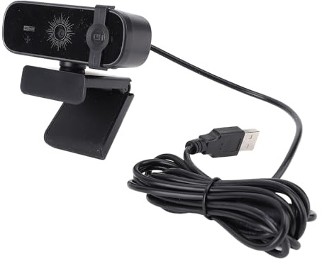 Garsent Webcam 4K per PC, Webcam Auto Focus con Telecomando, Microfoni Omnidirezionali a Doppia Doppia, Fotocamera Web Plug & Play per lo Streaming Live