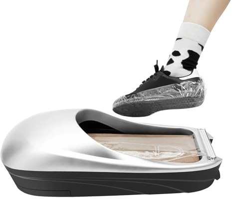 DXBJKSL Shoe Covers Machine Automatic Portable Shoes Boot Cover Dispenser Disposable Shoe Mold Wrapping Machine Shoe Film Machinefor Home, Shop, Office,Household