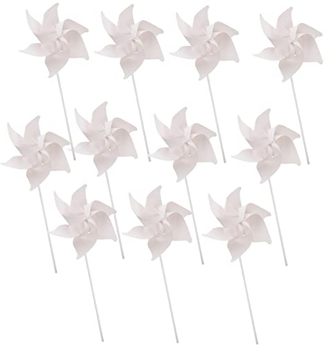 Toddmomy 10piezas Molinos De Viento De Papel para Manualidades Niño Niña Juguetes Educativos para Pintar y DIY Molinos Graffiti para Creatividad Infantil