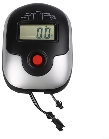 ZAMETTER Vélo d'appartement avec écran LCD pour vélo stationnaire, compteur de vitesse, vitesse, distance, calories, fréquence cardiaque avec matériel d'installation