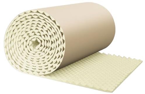 Pannelli di prova del suono, suono acustico con backup adesivo, tamponi per riduzione del rumore per la riduzione 'eco, per pareti interne di studio da 78,7 x 19,7 x 0,4 pollici