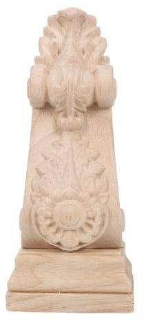 Kisangel Console Bois Pour Étagères Chapiteau De Pilastre Et Applique Sculptée Console De Porte Vintage Et Supports Angle Pour Bois