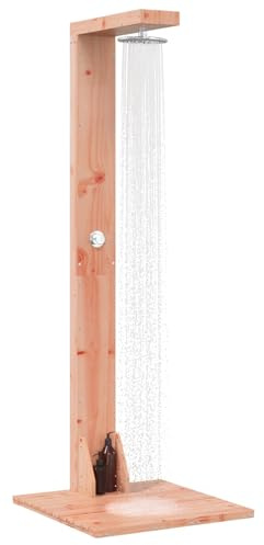 vidaXL Ducha Exterior 210 cm Madera Dura de Douglas y Acero Inoxidable