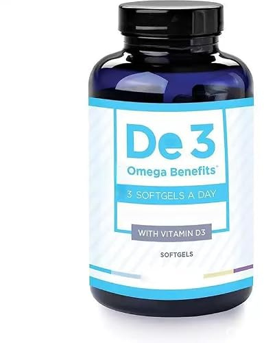 De3 Sécheresse oculaire Supplément oméga 3, Yeux hydratés | Contient 1 680 mg d'EPA, 560 mg de DHA et de Vitamini, pour le soulagement de la sécheresse oculaire et la santé des yeux.