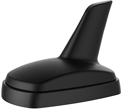 Navitec24 AutoAntenne FM Sharkantenne Radio inkl. 12V Verstärker mit DIN Stecker Universal Dachantenne