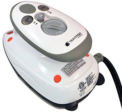 Go Green Power TR1730 Travel Steam Iron with Carry Pouch, White