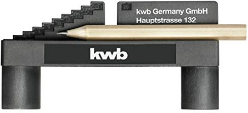 kwb Mittenfinder/Center-Finder inkl. Bleistift und Magnet-Funktion - Praktisches Tool zur Bestimmung der Werkstückmitte