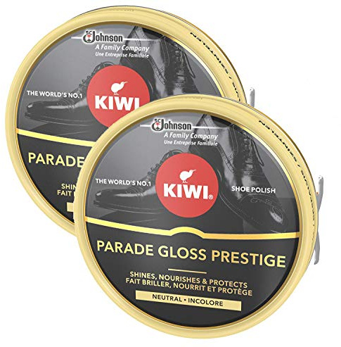 DSTOCK60 - KIWI - LOT DE 2 CIRAGES CHAUSSURES PARADE GLOSS PRESTIGE INCOLORE - BOITE DE 50 ML