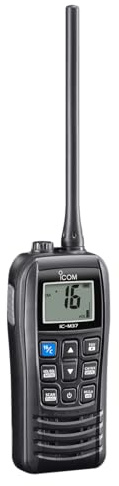 Icom IC-M37 31 USA VHF Marine Transceiver Radio with Float'n Flash, 6-Watt