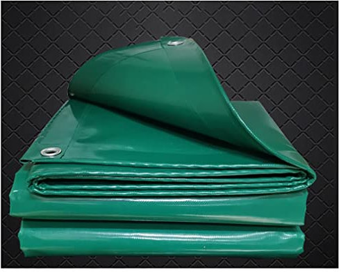 Bâche De Protection 2x3m,600g/m²PE Bâche Étanche avec Oeillets Aluminium,Utilisé Poure Bois De Chauffage,Camions Meubles De Jardin (Color : Green, Size : 4x6m)